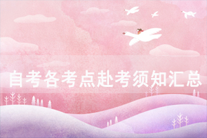 2020年10月湖北自考各考點赴考須知匯總