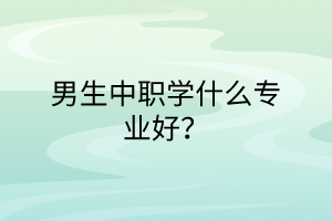 男生中職學(xué)什么專業(yè)好? 男生中職學(xué)什么專業(yè)好?