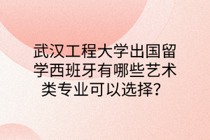 武漢工程大學出國留學西班牙有哪些藝術(shù)類專業(yè)可以選擇? 武漢工程大學出國留學西班牙有哪些藝術(shù)類專業(yè)可以選擇?