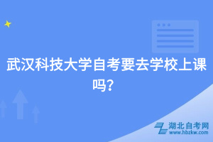武漢科技大學自考要去學校上課嗎？