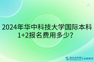 2024年華中科技大學(xué)國際本科1+2報名費(fèi)用多少？