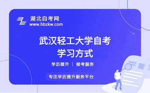 武漢輕工大學(xué)自考是否有網(wǎng)課或輔導(dǎo)班？在職如何高效學(xué)習(xí)？