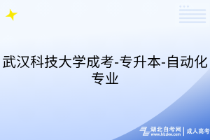武漢科技大學成考-專升本-自動化專業(yè)