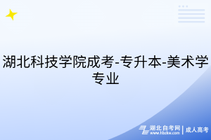 湖北科技學(xué)院成考-專(zhuān)升本-美術(shù)學(xué)專(zhuān)業(yè)