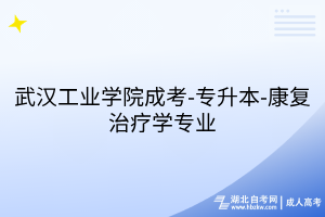 武漢工業(yè)學(xué)院成考-專升本-康復(fù)治療學(xué)專業(yè)