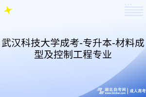 武漢科技大學(xué)成考-專升本-材料成型及控制工程專業(yè)