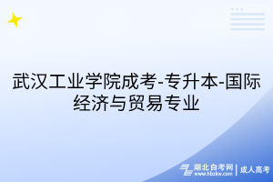 武漢工業(yè)學(xué)院成考-專升本-國(guó)際經(jīng)濟(jì)與貿(mào)易專業(yè)