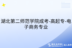 湖北第二師范學(xué)院成考-高起專-電子商務(wù)專業(yè)
