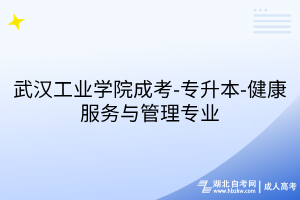 武漢工業(yè)學(xué)院成考-專升本-健康服務(wù)與管理專業(yè)