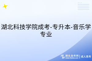 湖北科技學院成考-專升本-音樂學專業(yè)