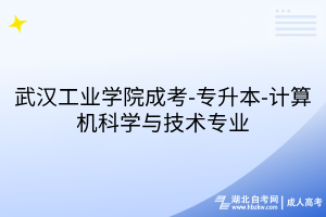 武漢工業(yè)學(xué)院成考-專升本-計(jì)算機(jī)科學(xué)與技術(shù)專業(yè)