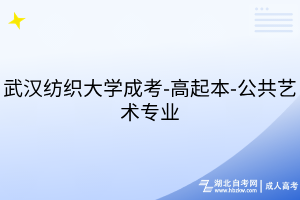 武漢紡織大學成考-高起本-公共藝術專業(yè)