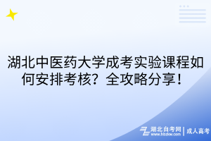 湖北中醫(yī)藥大學(xué)成考實驗課程如何安排考核？全攻略分享！