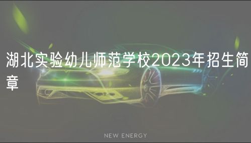 湖北實驗幼兒師范學校2023年招生簡章 湖北實驗幼兒師范學校2023年招生簡章