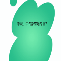 中職、中專都有啥專業(yè)？