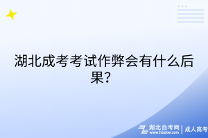 湖北成考考試作弊會(huì)有什么后果？