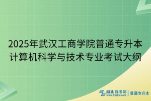 2025年武漢工商學(xué)院普通專升本計算機(jī)科學(xué)與技術(shù)專業(yè)考試大綱