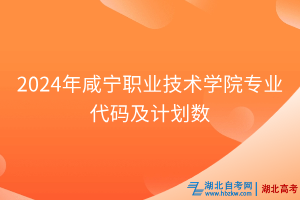 2024年咸寧職業(yè)技術(shù)學(xué)院專業(yè)代碼及計(jì)劃數(shù)