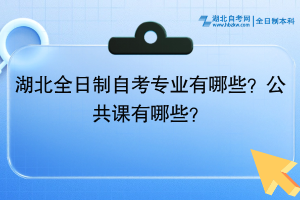 湖北全日制自考專業(yè)有哪些？公共課有哪些？