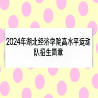2024年湖北經(jīng)濟(jì)學(xué)院高水平運(yùn)動隊招生簡章