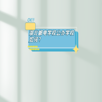 湖北郵電學(xué)校公辦學(xué)校如何？