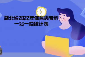 湖北省2022年體育類專科一分一檔統(tǒng)計(jì)表 湖北省2022年體育類專科一分一檔統(tǒng)計(jì)表
