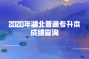 2020年湖北工程學(xué)院新技術(shù)學(xué)院普通專(zhuān)升本考試成績(jī)查詢(xún)