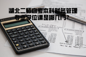 湖北二師自考本科財(cái)務(wù)管理專業(yè)學(xué)位課是哪幾門