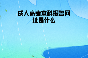 湖北師范學院成人高考本科報名網址是什么