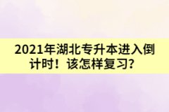 2021年湖北專升本進(jìn)入倒計(jì)時(shí)！該怎樣復(fù)習(xí)？