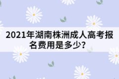 2021年湖南株洲成人高考報(bào)名費(fèi)用是多少？