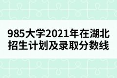 985大學2021年在湖北招生計劃及錄取分數(shù)線