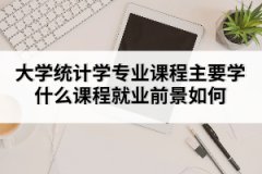 大學統計學專業(yè)課程主要學什么課程就業(yè)前景如何