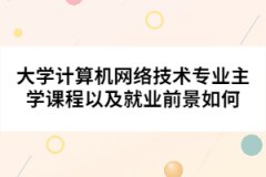 大學(xué)計算機(jī)網(wǎng)絡(luò)技術(shù)專業(yè)主學(xué)課程以及就業(yè)前景如何