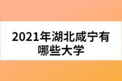 2021年湖北咸寧有哪些大學