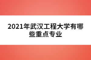 2021年武漢工程大學(xué)有哪些重點(diǎn)專業(yè)