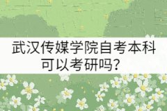 武漢傳媒學(xué)院自考本科可以考研嗎？