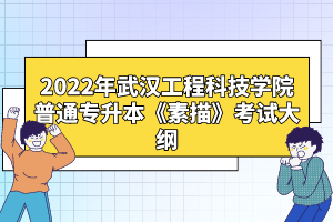 2022年武漢工程科技學(xué)院普通專(zhuān)升本《素描》考試大綱