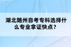 湖北隨州自考專科選擇什么專業(yè)拿證快點(diǎn)？