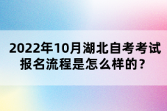 2022年10月湖北自考考試報(bào)名流程是怎么樣的?