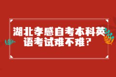 湖北孝感自考本科英語考試難不難?