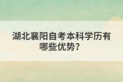 湖北襄陽自考本科學(xué)歷有哪些優(yōu)勢?