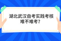 湖北武漢自考實(shí)踐考核難不難考?